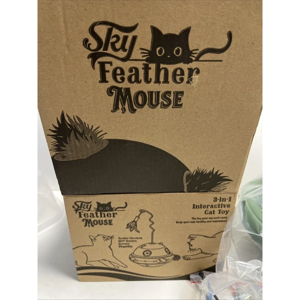 SKY‎ FEATHER MOUSE 3-in-1 cat toy Interactive cat toy
